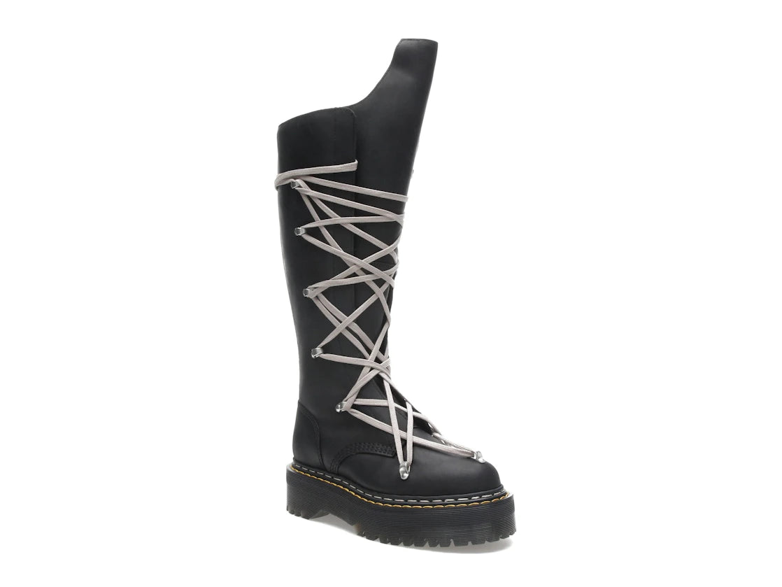 Dr. Martens 1460 DRKSHDW Quad Sole Pentalace Boot Rick Owens Black