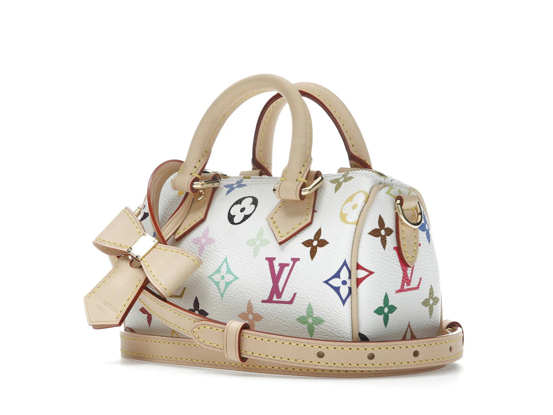 Louis Vuitton x Takashi Murakami Nano Speedy Blanc Multicolore