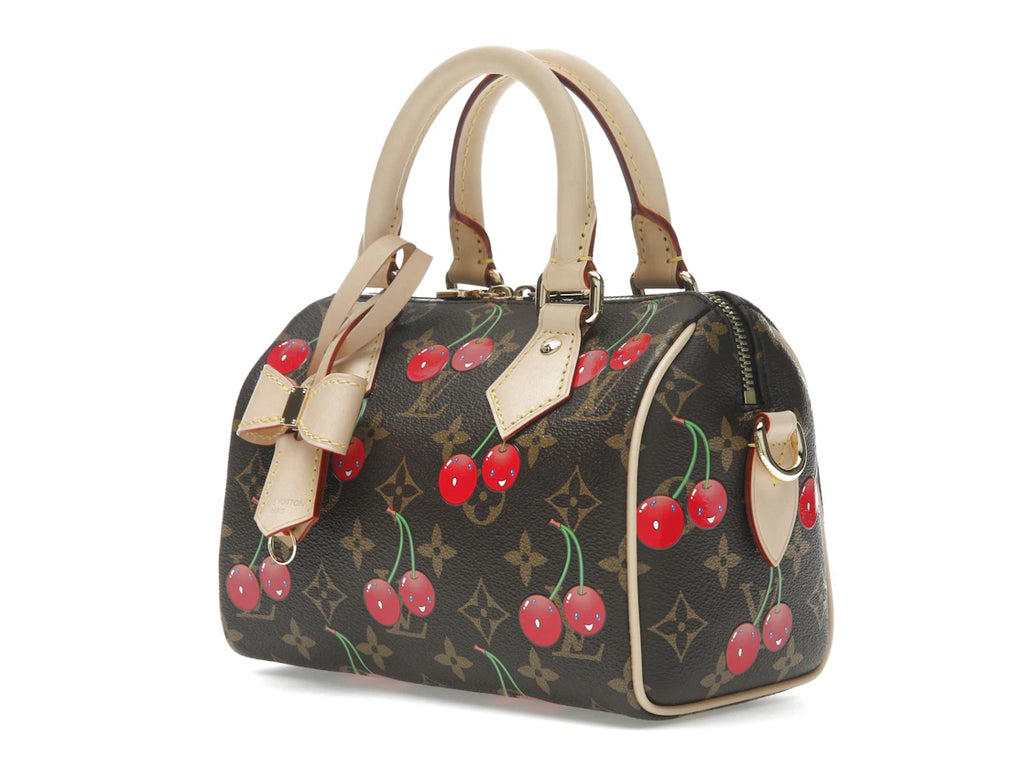 Louis Vuitton x Takashi Murakami Cherry Speedy Bandouliere 20 Braun Monogram