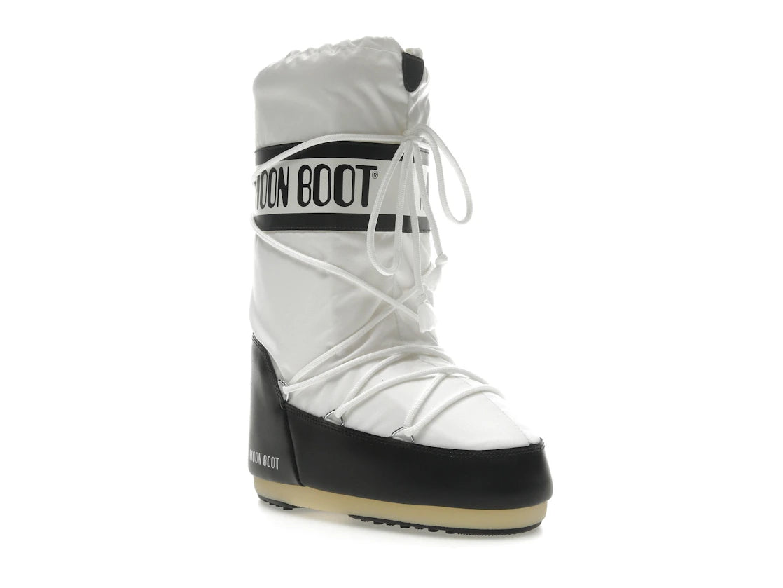 Moon Boot Icon Nylon Boot Black White