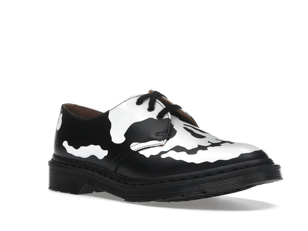 Dr. Martens 1461 3-Eye Schuh Supreme Skull Schwarz Weiß