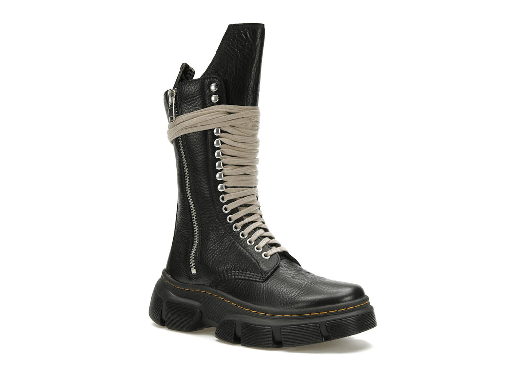 Dr. Martens 1918 DMXL Wadenhoher Reißverschlussstiefel Rick Owens Schwarz