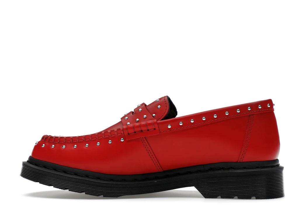 Dr. Martens Penton Loafer mit Nieten, Supreme Rot