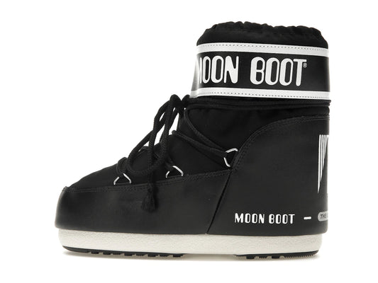 Moon Boot Icon Low Nylon Boot Black White