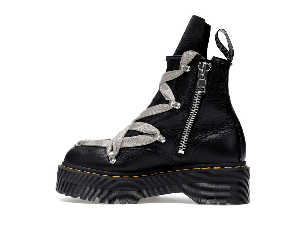 Dr. Martens 1460 Quad Leather Sole Pentagram Jumbo Lace Boot Rick Owens Black