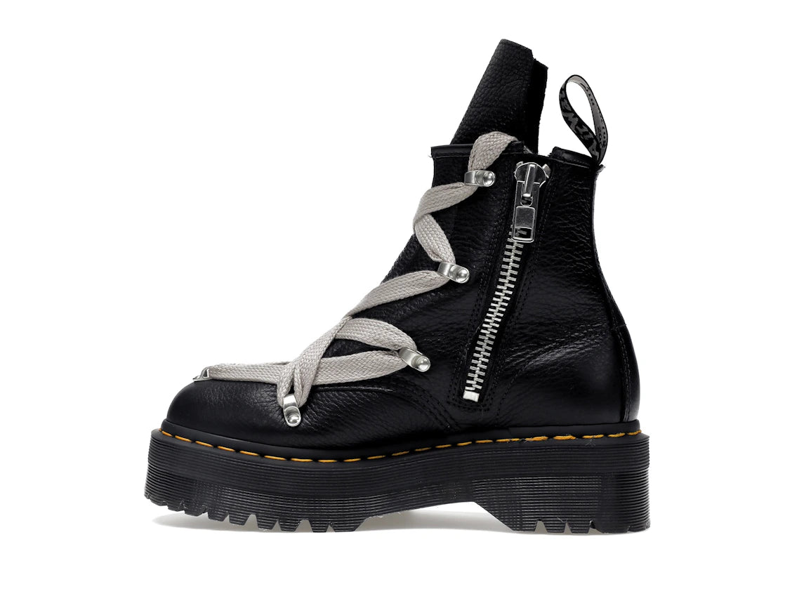 Dr. Martens 1460 Quad Leather Sole Pentagram Jumbo Lace Boot Rick Owens Black
