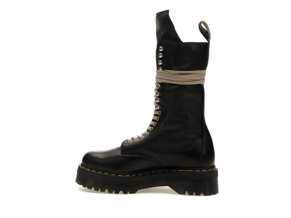 Bottes mi-mollet Dr. Martens 1918 Quad en cuir à semelle Rick Owens noires