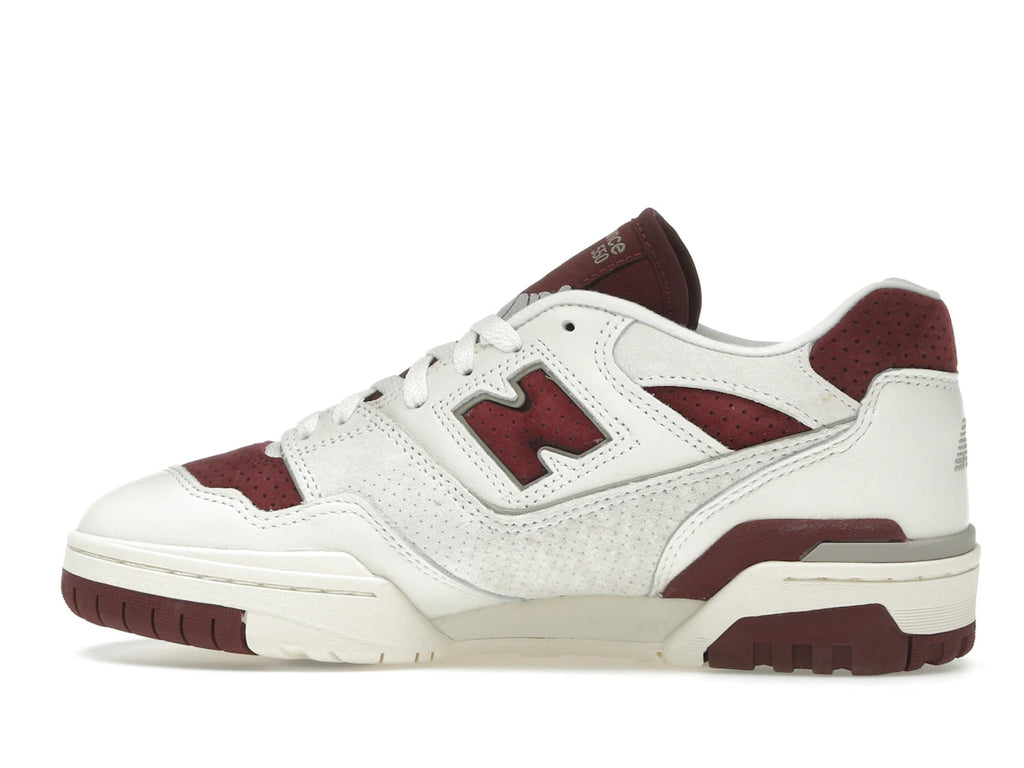 New Balance 550 Sea Salt Classic Crimson