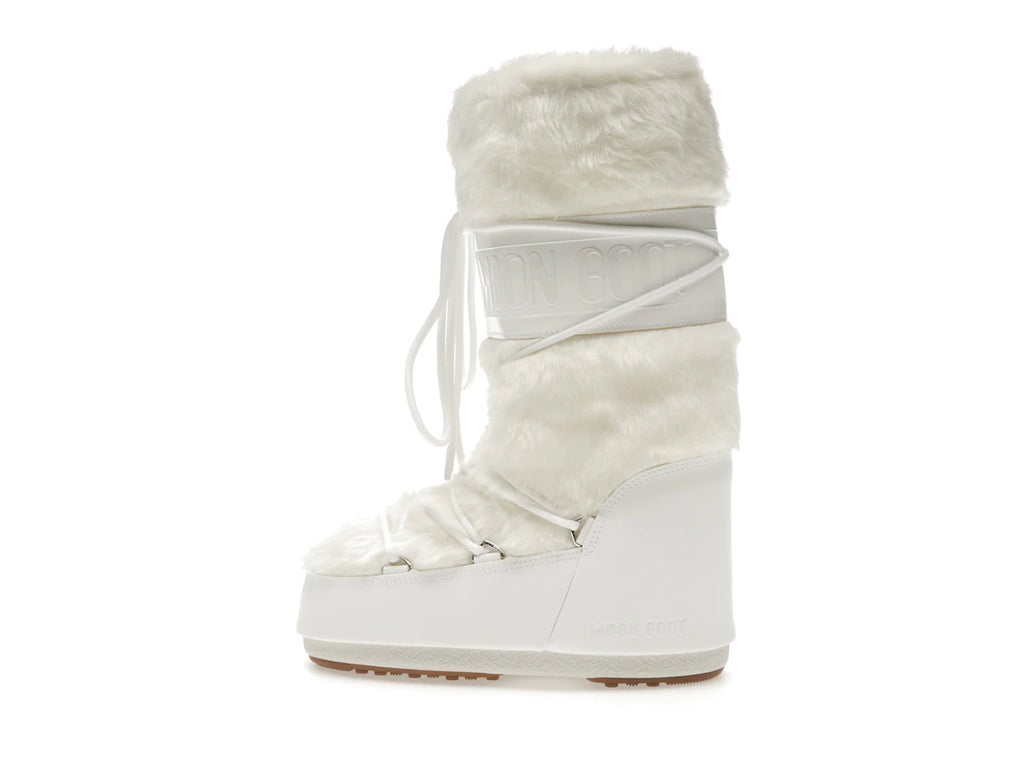 Moon Boot Icon Faux-Fur Boot White