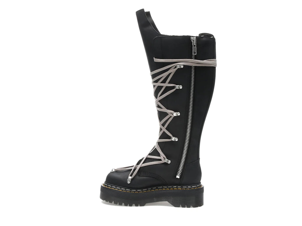 Dr. Martens 1460 DRKSHDW Quad Sole Pentalace Boot Rick Owens Schwarz