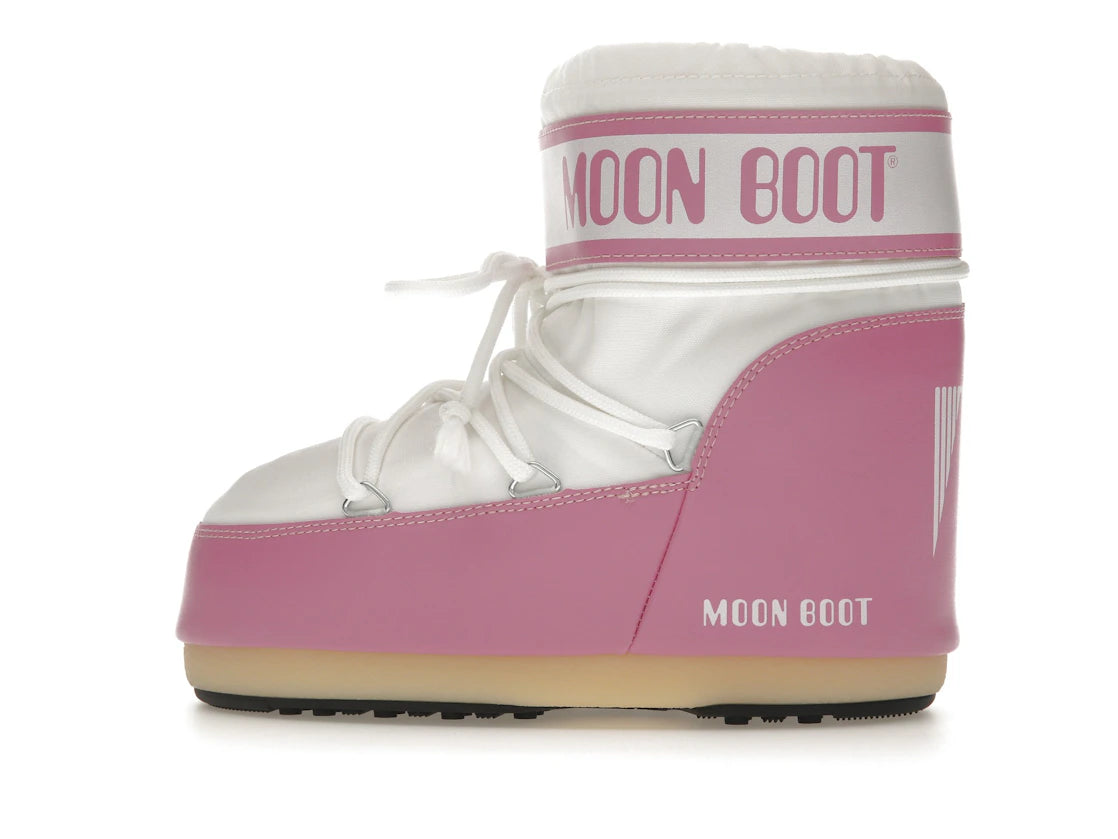 Moon Boot Icon Nylon Low Boot Pink White