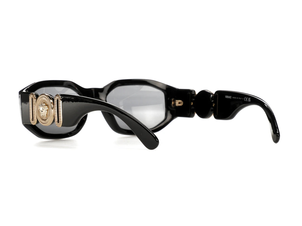 Versace Irregular Biggie Sunglasses Black/Black