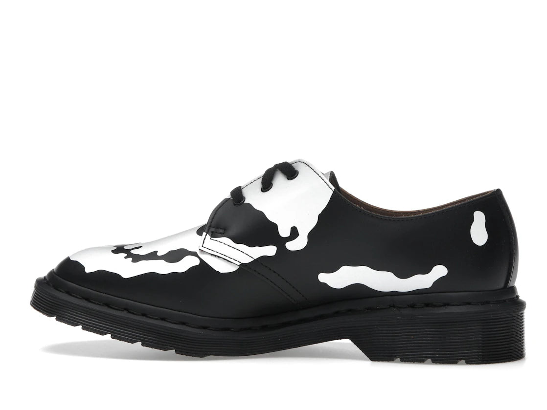 Dr. Martens 1461 3-Eye Schuh Supreme Skull Schwarz Weiß
