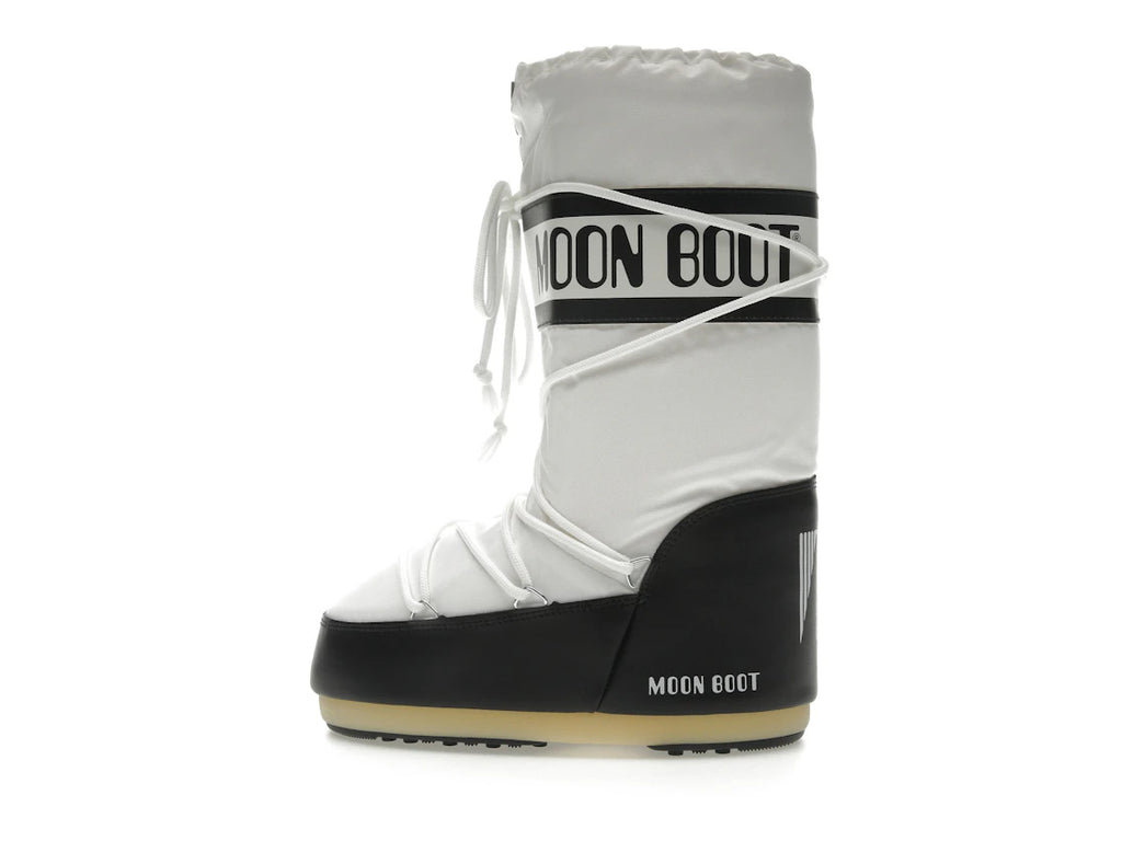 Moon Boot Icon Nylon Boot Black White