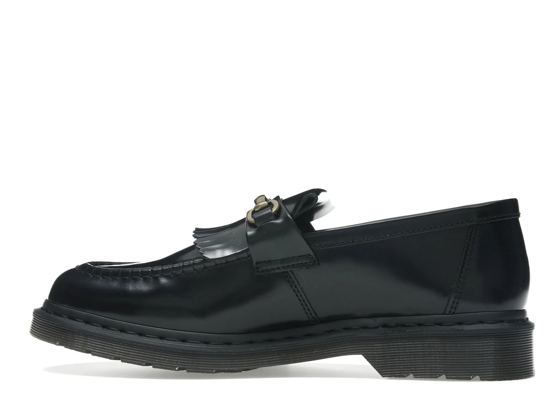Mocassins Dr. Martens Adrian Snaffle en cuir lisse et pampilles Noir