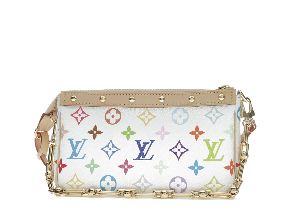 Louis Vuitton x Takashi Murakami Pochette Accessoires White Multicolored
