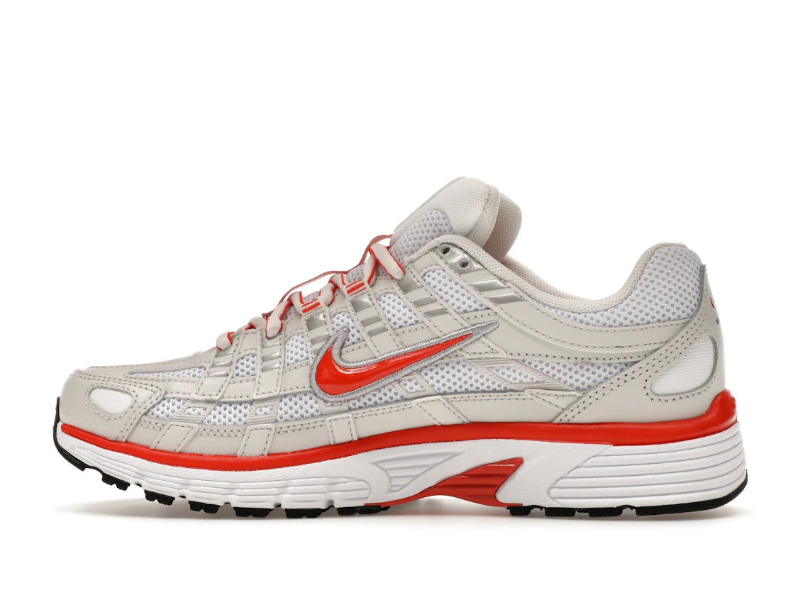 Nike P-6000 White Platinum Tint Black Picante Red