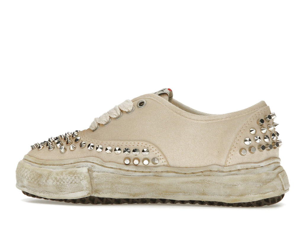 Maison Mihara Yasuhiro Baker OG Sole Studded Canvas Low Weiß