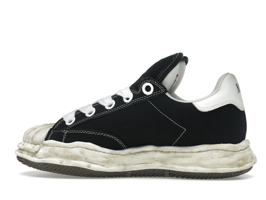Maison Mihara Yasuhiro Blakey Puffer OG Sole Canvas Low Distressed Midsole Black White