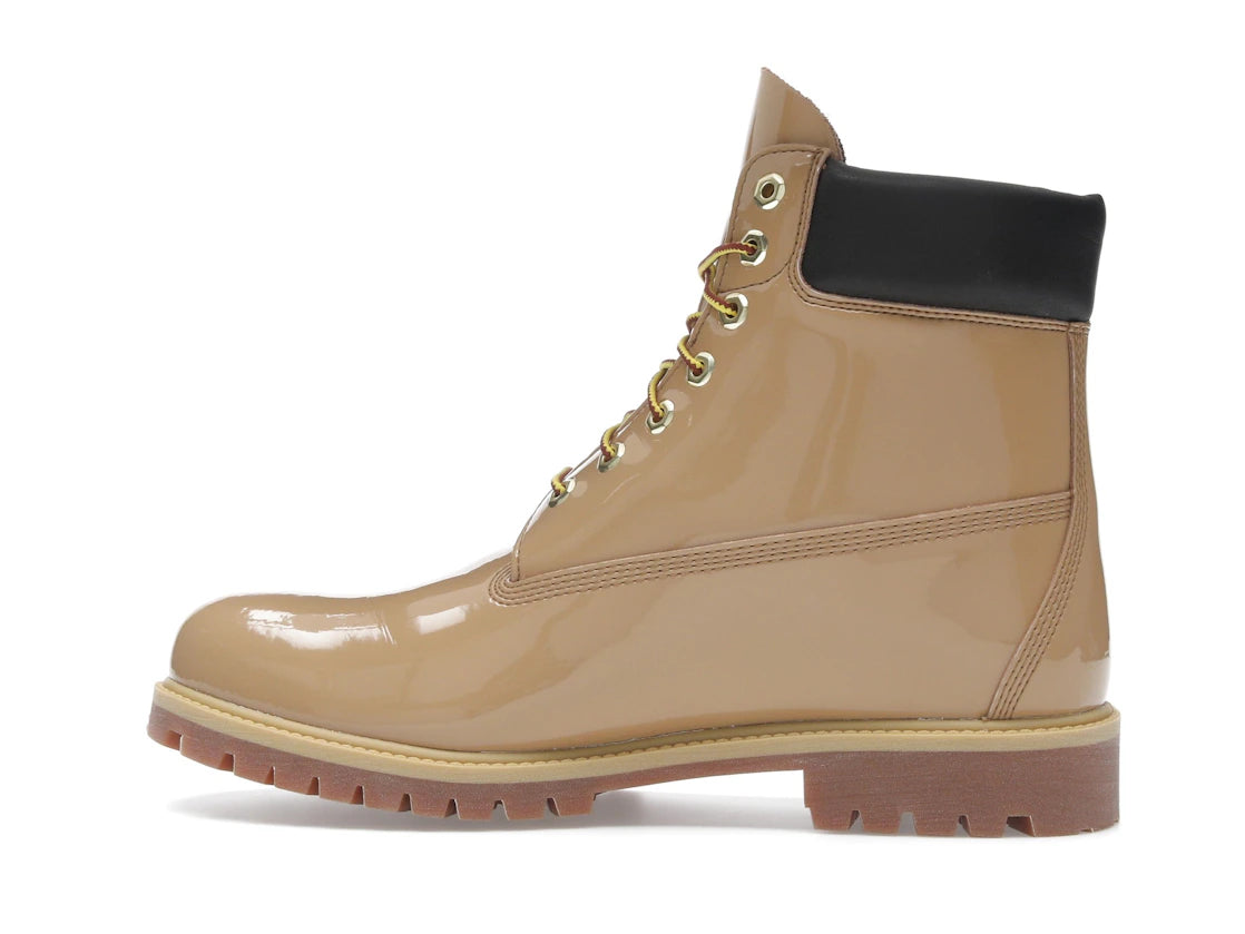 Timberland 6 Inch Premium Waterproof Patent Boots Finch Wheat