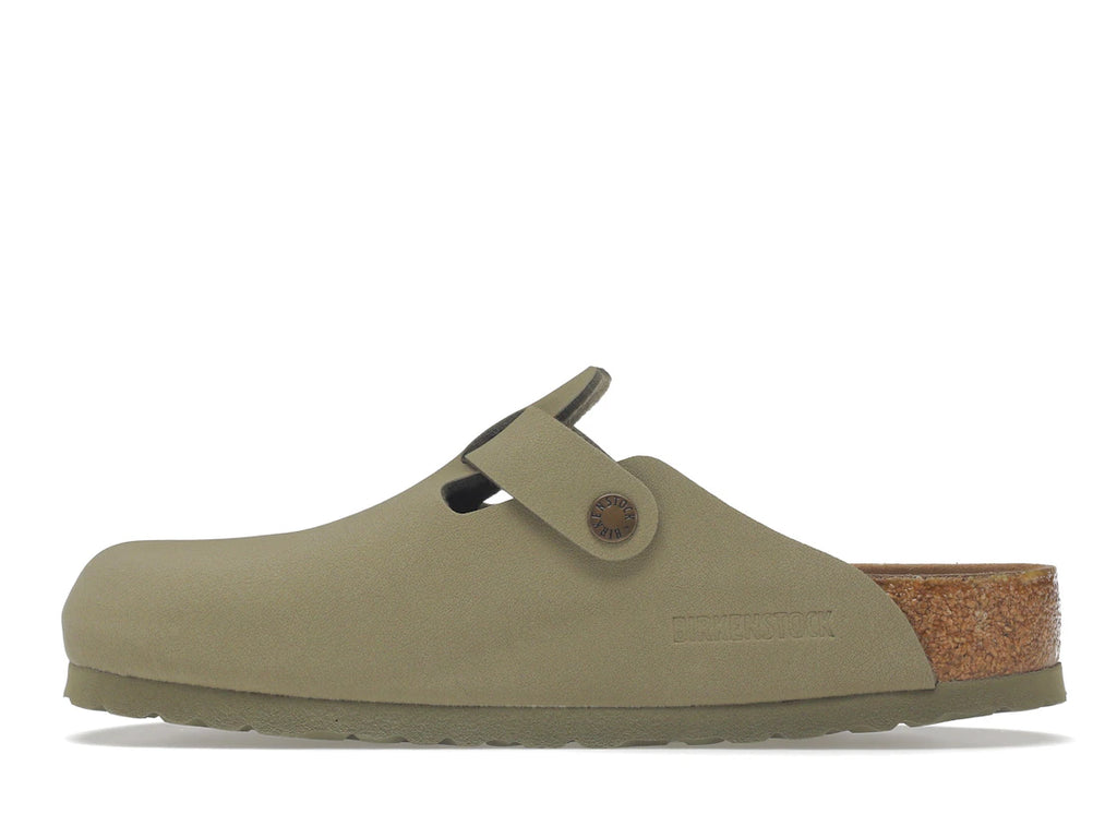 Birkenstock Boston Vegan Birkibuc Khaki