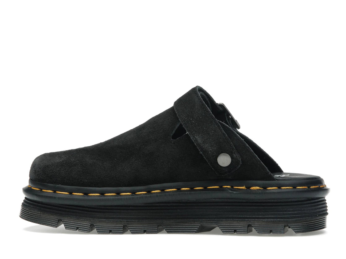 Dr. Martens Zebzag Suede Slingback Platform Mule Black