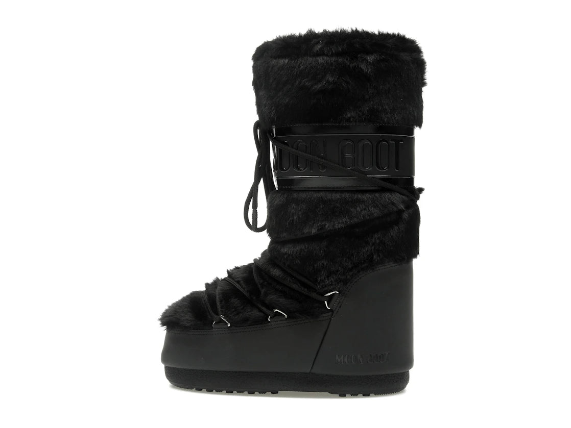 Moon Boot Icon Faux-Fur Boot Black