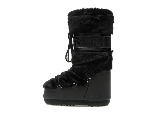 Moon Boot Icon Faux-Fur Boot Black