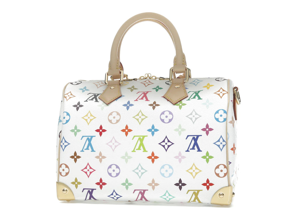 Louis Vuitton x Takashi Murakami Speedy Bandouliere 25 Blanc Multicolore