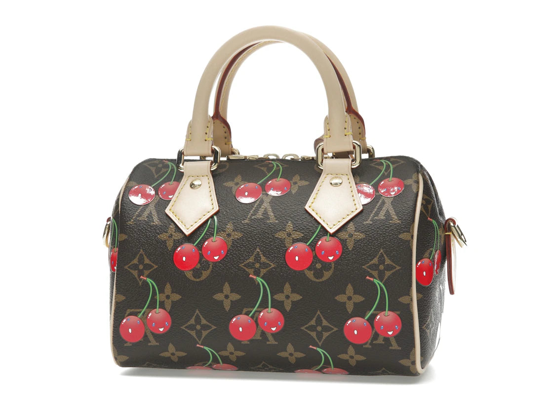 Louis Vuitton x Takashi Murakami Cherry Speedy Bandouliere 20 Braun Monogram