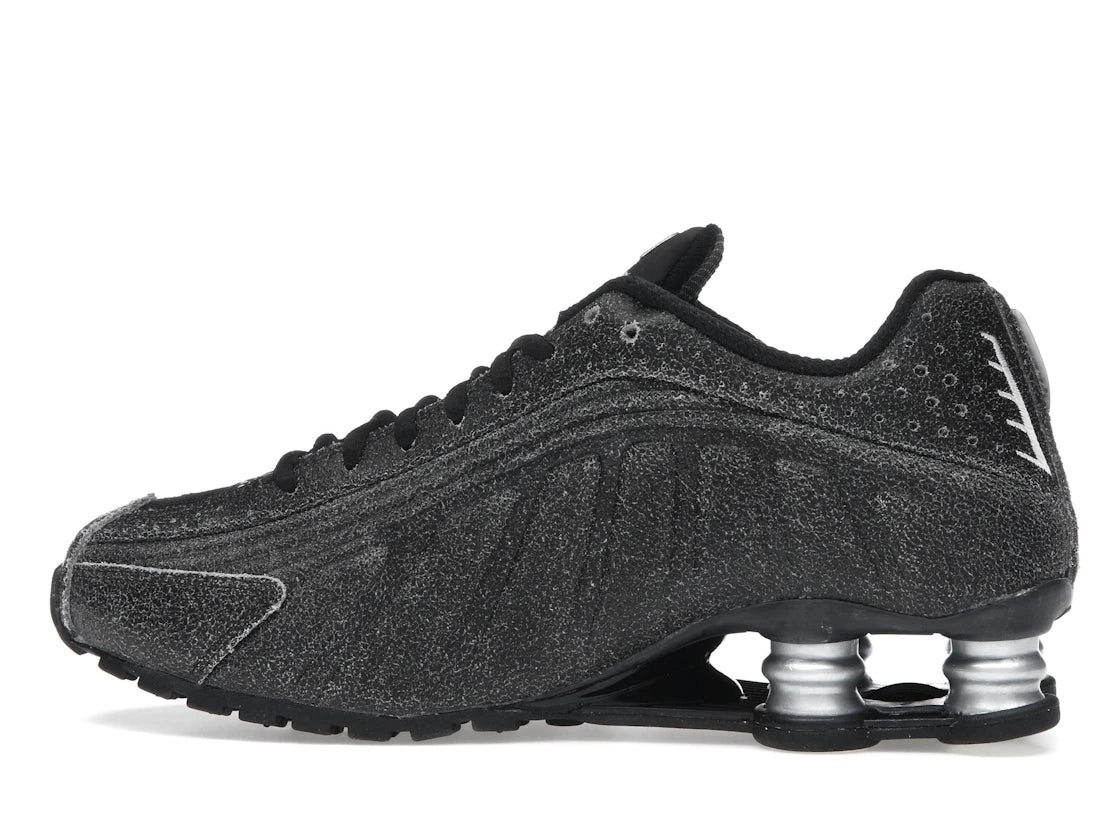 Nike Shox R4 Black Distressed Leather