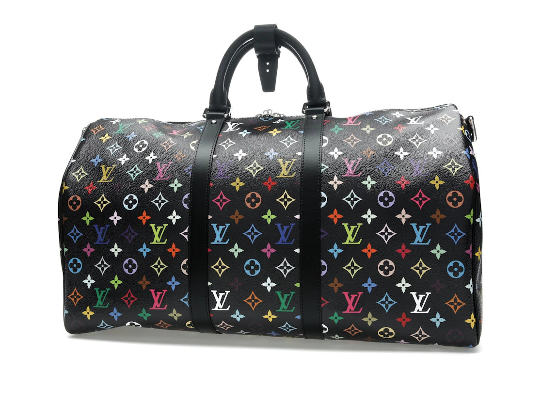 Louis Vuitton x Takashi Murakami Keepall Bandoulière 50 Noir Multicolore