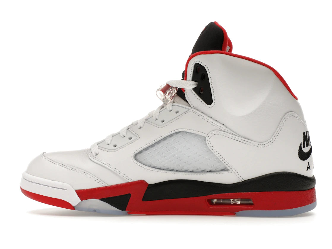 Jordan 5 Retro Fire Red Black Tongue