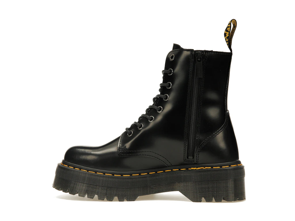 Dr. Martens Jadon Platform Boots Black Smooth Leather