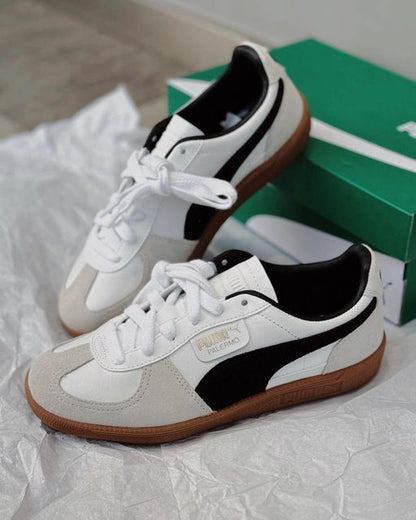 Puma Palermo Leather White Vapor Grey Gum