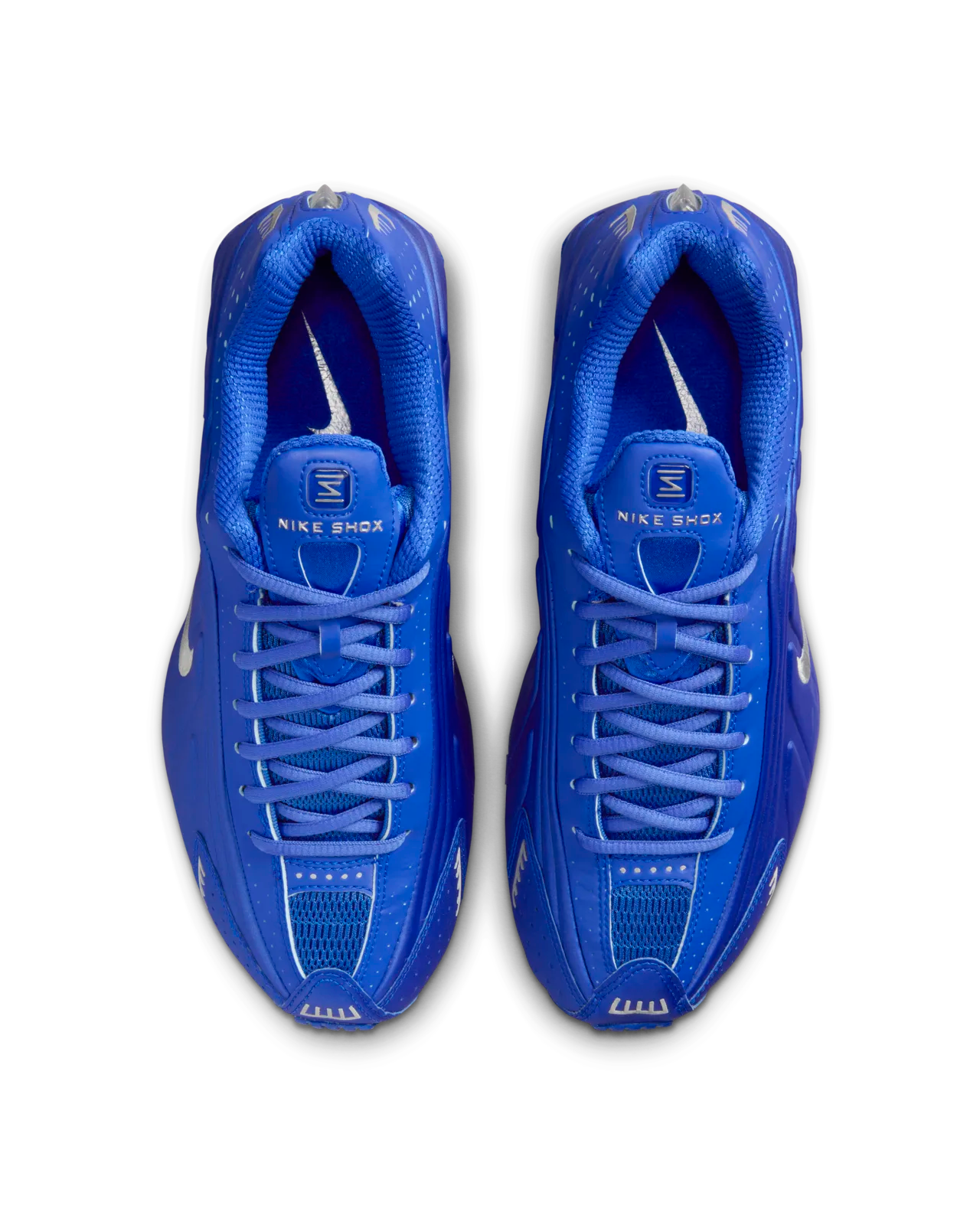 Nike Shox R4 Racer Blue Metallic Silver